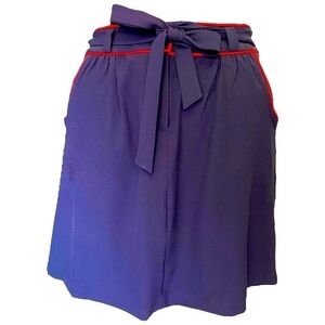 Tommy Hilfiger Navy with Orange Trim Skirt